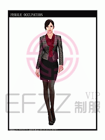 時尚職業(yè)女西服設計圖717