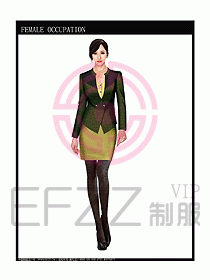 時尚職業(yè)女西服設計圖737