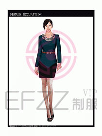 時尚職業(yè)女西服設計圖738