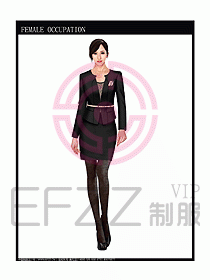 時(shí)尚職業(yè)女西服設(shè)計(jì)圖743