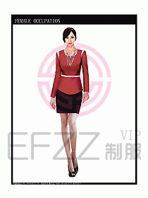時(shí)尚職業(yè)女西服設(shè)計(jì)圖742