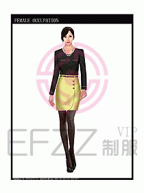 時尚職業(yè)女西服設計圖748