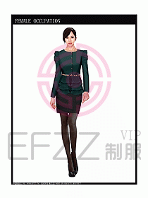 時尚職業(yè)女西服設計圖755