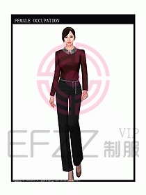 時尚職業(yè)女西服設(shè)計圖758