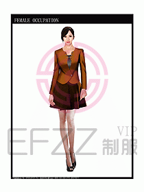 時尚職業(yè)女西服設(shè)計圖767