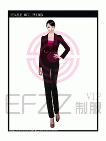 時尚職業(yè)女西服設(shè)計圖771