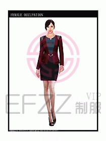 時尚職業(yè)女西服設(shè)計圖785
