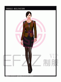 時尚職業(yè)女西服設(shè)計圖793