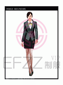 時(shí)尚職業(yè)女西服設(shè)計(jì)圖801