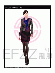 時(shí)尚職業(yè)女西服設(shè)計(jì)圖803