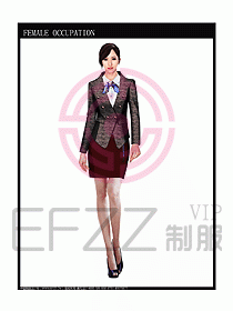 時尚職業(yè)女西服設計圖804