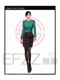 時尚職業(yè)女西服設(shè)計圖818