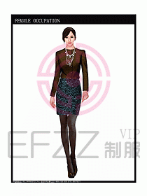 時尚職業(yè)女西服設(shè)計圖823