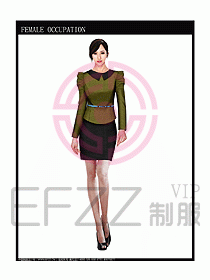 時尚職業(yè)女西服設(shè)計圖837