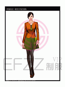 時(shí)尚職業(yè)女西服設(shè)計(jì)圖856