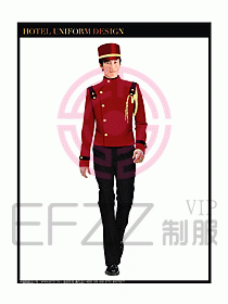 酒店門(mén)童制服設(shè)計(jì)圖734
