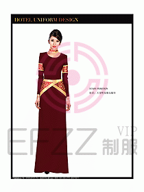 桑拿水療咨客制服設(shè)計(jì)圖278