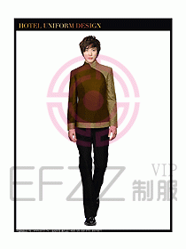 酒店中餐服務(wù)員制服設(shè)計(jì)圖1263