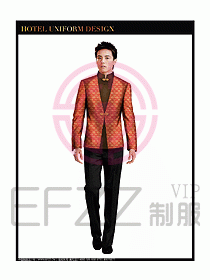 酒店中餐服務(wù)員制服設(shè)計圖1271