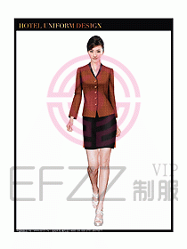 酒店中餐服務(wù)員制服設(shè)計圖1290