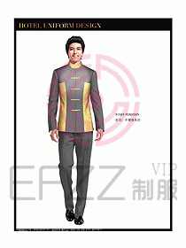 酒店中餐服務(wù)員制服設(shè)計(jì)圖1295