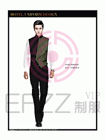 酒店中餐服務(wù)員制服設(shè)計圖1297
