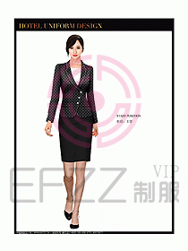 總臺(tái)收銀接待制服設(shè)計(jì)圖164