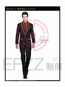 總臺(tái)收銀接待制服設(shè)計(jì)圖173