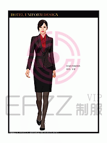總臺收銀接待制服設(shè)計圖170