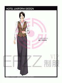 酒店西餐服務(wù)生制服設(shè)計圖779