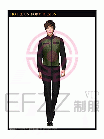 酒店西餐服務(wù)生制服設(shè)計圖782