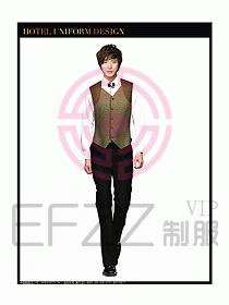 酒店西餐服務(wù)生制服設(shè)計(jì)圖784