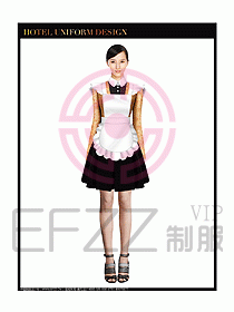 酒店西餐服務生制服設計圖789