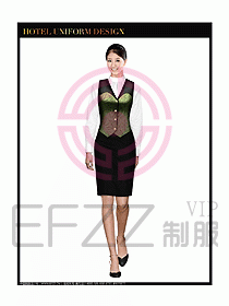 酒店西餐服務(wù)生制服設(shè)計(jì)圖791