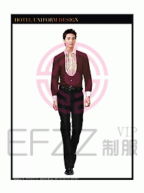 酒店西餐服務(wù)生制服設(shè)計(jì)圖798