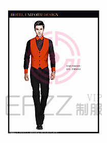 酒店西餐服務(wù)生制服設(shè)計(jì)圖808