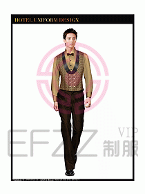 酒店西餐服務(wù)生制服設(shè)計圖806
