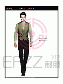 酒店西餐服務生制服設計圖810