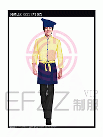 快餐服務(wù)生制服設(shè)計圖156