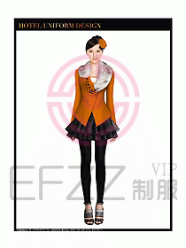 女秋冬職業(yè)裝設計圖869