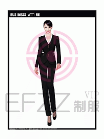 女秋冬職業(yè)裝設計圖920