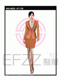 女秋冬職業(yè)裝設計圖923