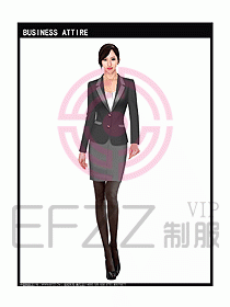 女秋冬職業(yè)裝設計圖944