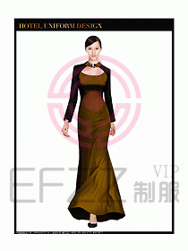 西餐咨客制服設(shè)計(jì)圖329