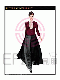 西餐咨客制服設(shè)計(jì)圖335