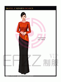西餐咨客制服設(shè)計(jì)圖341