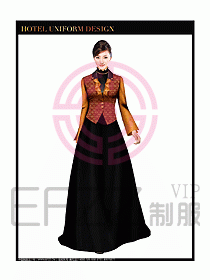 西餐咨客制服設(shè)計圖339