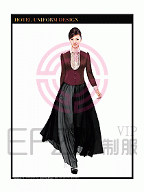 西餐咨客制服設(shè)計(jì)圖336