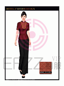 水療會所更衣服務(wù)員制服設(shè)計圖141