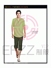 桑拿spa按摩技師制服設(shè)計(jì)圖789